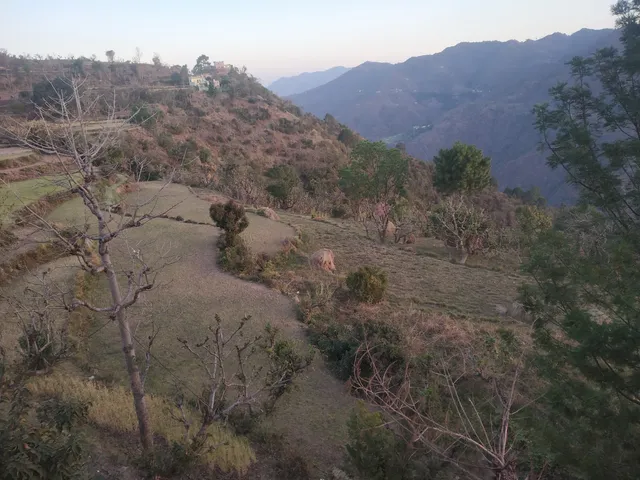 Morni Hills, just after sunrise.